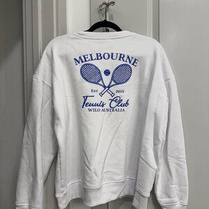 Wilo Australia White Tennis Club Sweater